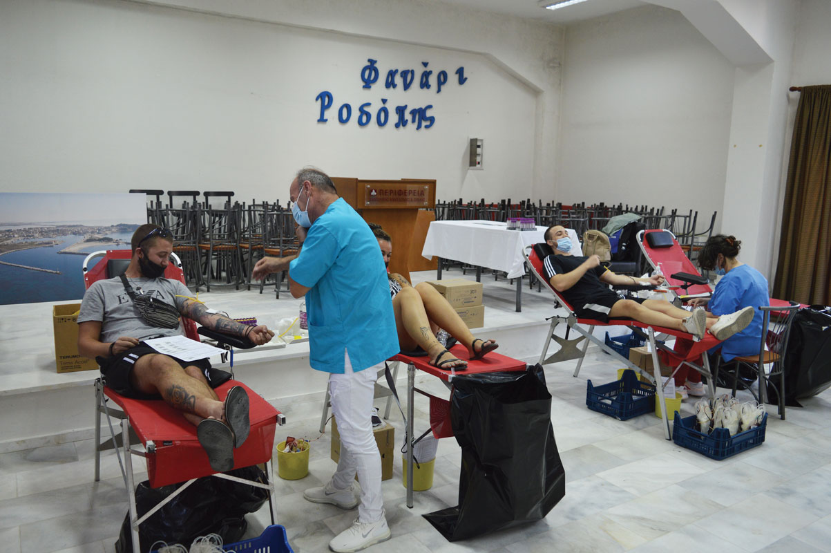 Πολλοί παραθεριστές έσπευσαν να δώσουν αίμα